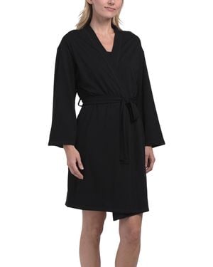 TJ Maxx 3Pc Cotton Blend Tank Top Shorts And Cardigan Set For Spandex/Cotton/Polyester - Black