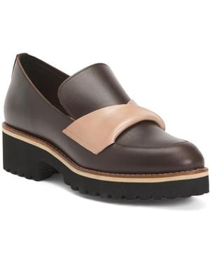 TJ Maxx Leather Flatsash Cowman Loafers For - Brown