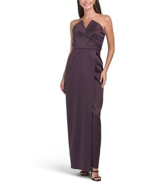 TJ Maxx Strapless Gown For Polyester - Purple