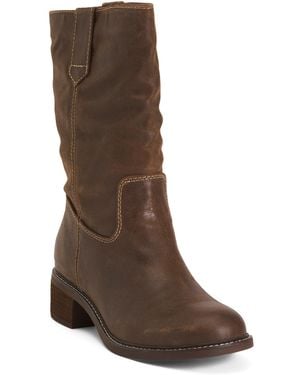 TJ Maxx Leather Tabitha Comfort Boots For - Brown