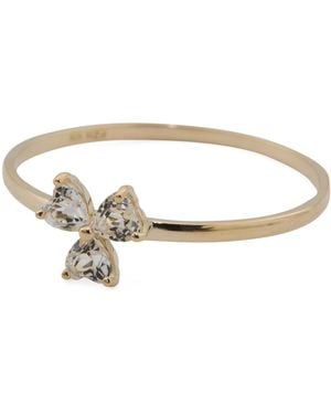 TJ Maxx 10Kt Topaz Cluster Ring - White