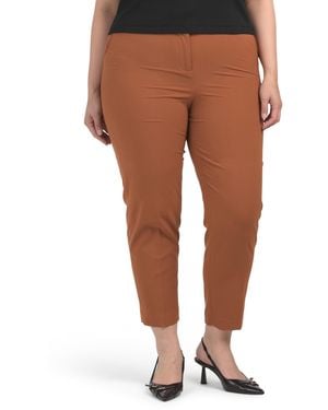 TJ Maxx Plus Career Pants For Polyester/Viscose - Brown