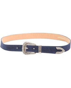 TJ Maxx Suede Western Belt - Blue
