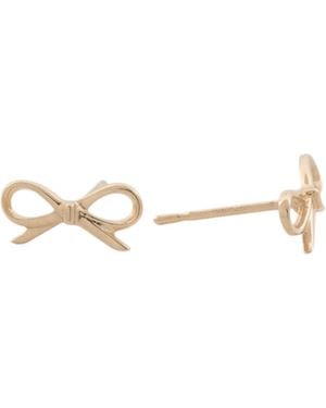 TJ Maxx 14Kt Petite Bow Stud Earrings - Metallic