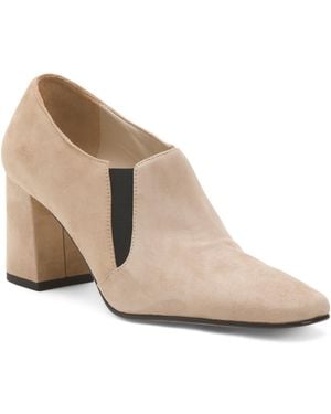 TJ Maxx Suede Fanello Heeled Boots For - Natural