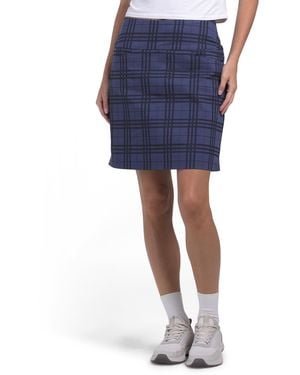 TJ Maxx Jacquard Skort, Nylon/Viscose - Blue