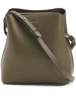 TJ Maxx Leather Dukes Place Small Compartment Crossbody, Leather - Green