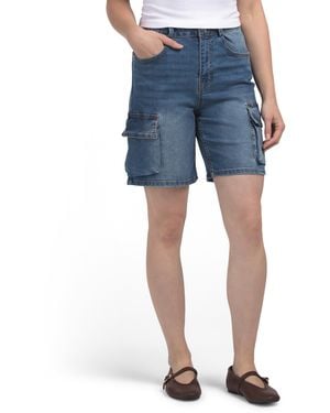 TJ Maxx Cargo Bermuda Shorts For Spandex/Cotton/Polyester - Blue