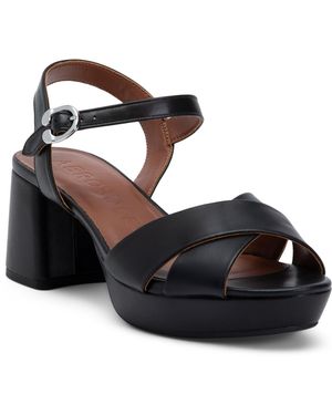 TJ Maxx Coco Heeled Sandals For Leather - Black