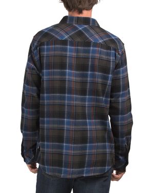 TJ Maxx Buffalo Classic Flannel Shirt For Cotton - Blue