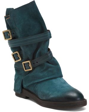 TJ Maxx Suede Paulie Boots For Leather/Suede - Blue