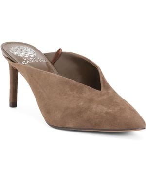 TJ Maxx Suede Kenati Mule Heels For - Brown