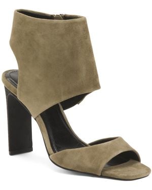 TJ Maxx Suede Gently Heels For Leather/Suede - Green