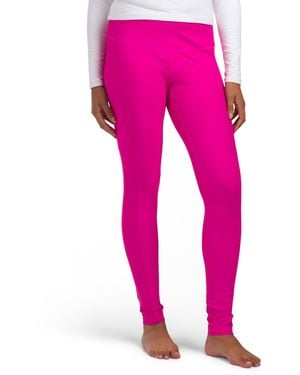 TJ Maxx Bard Leggie Base Layer Pants With Pockets For Spandex/Polyester - Pink