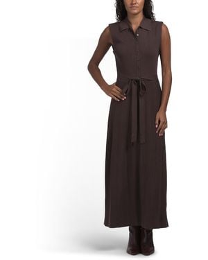 TJ Maxx Annie Midi Dress For Nylon/Polyester/Viscose - Brown