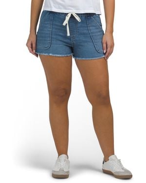 TJ Maxx Porkchop Pull On Shorts For Spandex/Cotton/Polyester - Blue