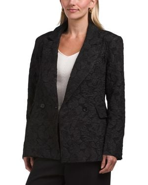 TJ Maxx Jacquard Blazer For Spandex/Polyester - Black
