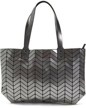 TJ Maxx Shiny Chevron Tote For Leather - Black