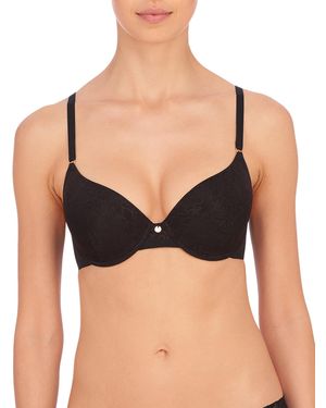 TJ Maxx Full Figure Sheer Contour Undewire Bra For Nylon/Polyester - Black
