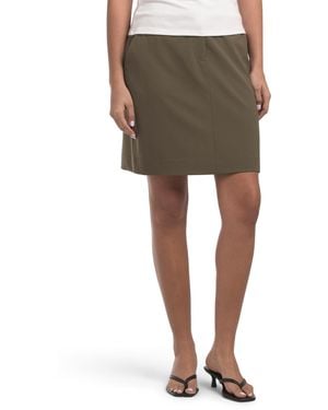 TJ Maxx Woven Pencil Skirt For Polyester/Viscose - Green