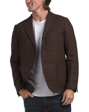TJ Maxx Wool Blend Three Pocket Blazer For Cotton/Polyester/Wool - Black