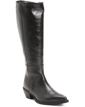 TJ Maxx Patent Leather High Shaft Boots For - Black