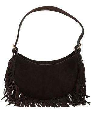 TJ Maxx Suede Fringe Bag, /Suede - Black