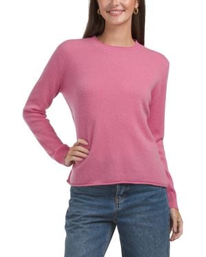 TJ Maxx Cashmere Long Sleeve Crew Neck Pull Over Sweater - Red