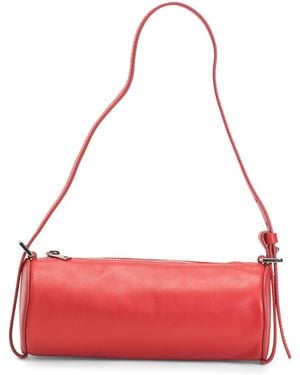 TJ Maxx Leather Quinn Barrel Shoulder Bag For - Red