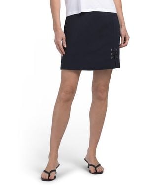 TJ Maxx Petite Pull On Skort For Nylon/Spandex/Rayon - Blue