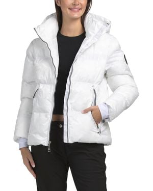 TJ Maxx Revive Ultra Puffer Eco Down Parka For Nylon/Polyester - White