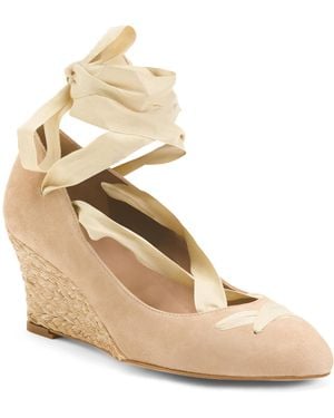 TJ Maxx Suede Drina Casual Wedges For Leather/Suede - Natural
