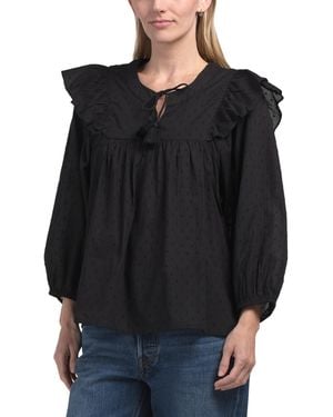 TJ Maxx Lina Blouse For Cotton - Black