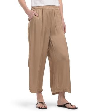 TJ Maxx Wide Leg Pants For Viscose/Rayon - Natural