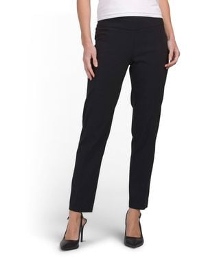 TJ Maxx Petite Pull On Tummy Control Pants For Nylon/Spandex/Polyester - Blue