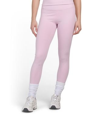 TJ Maxx Butter Soft No Front Seam Frost Leggings, Spandex/Polyester - Pink