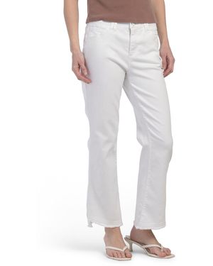 TJ Maxx Ab Technology High Rise Cropped Itty Bitty Flare Jeans For Spandex/Cotton/Polyester - Gray