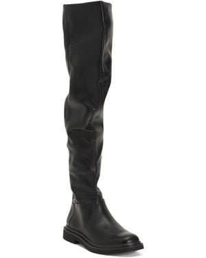 TJ Maxx Leather Angeli High Shaft Boots For - Black