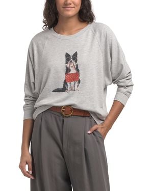 TJ Maxx Baby Fench Terry Raglan Dolman Sleeve Top For Spandex/Polyester/Rayon - Gray