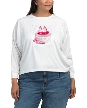 TJ Maxx Plus Shoebox Top For Spandex/Polyester/Rayon - White