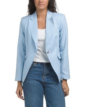TJ Maxx Boucle Jacket, Polyester - Blue