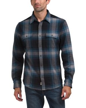 TJ Maxx Dunewood Flannel Shirt For Spandex/Polyester/Rayon - Blue