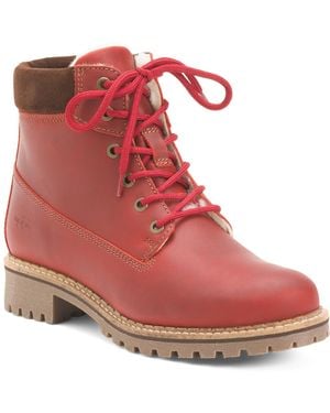 TJ Maxx Leather Hartt Booties For - Pink