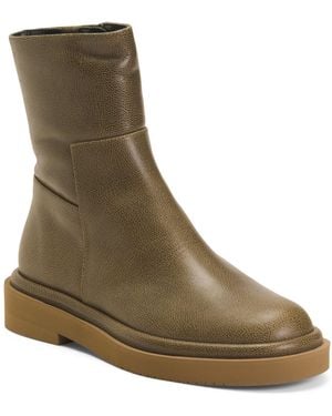 TJ Maxx Leather Booties For - Brown