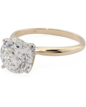 TJ Maxx 14Kt Lab Grown Round Solitaire Diamond Ring, Diamond - White