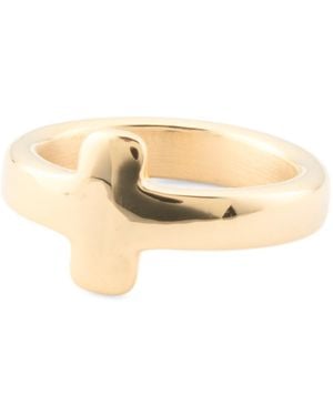 TJ Maxx 14Kt Polished Cross Ring - Natural