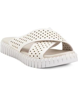TJ Maxx Tulip Cross Band Sandals For - White