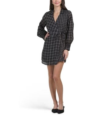 TJ Maxx Talia Mini Dress For Cotton/Viscose - Black