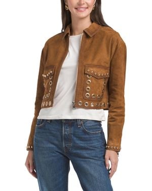 TJ Maxx Suede Jolene Jacket For Polyester//Suede - Blue