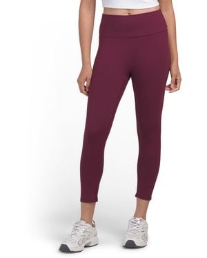 TJ Maxx Shaping Interlock Capri Leggings, Spandex/Polyester - Red